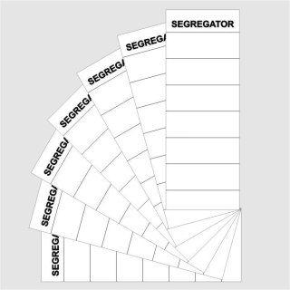 Warta Etykiety opisowe do segregatora Warta NALEPKA NA SEGREGATOR biały [mm:] 70x190 (350-007)