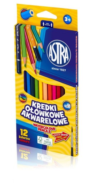 Astra Kredki akwarelowe Astra 12 kol.