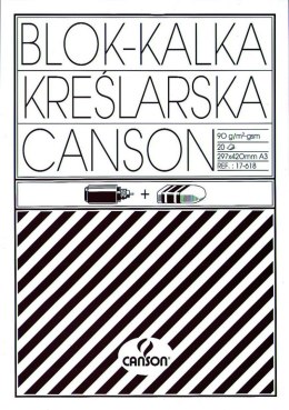 Canson Kalka kreślarska Canson A3 przezroczysty 90g [mm:] 297x420 (200005323)