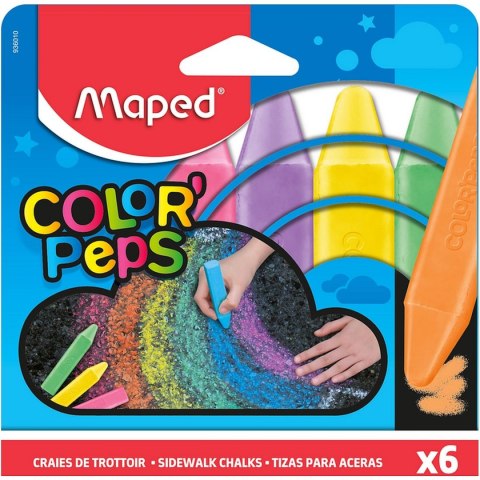 Maped Kreda chodnikowa Maped COLORPEPS mix (936010) 6 sztuk