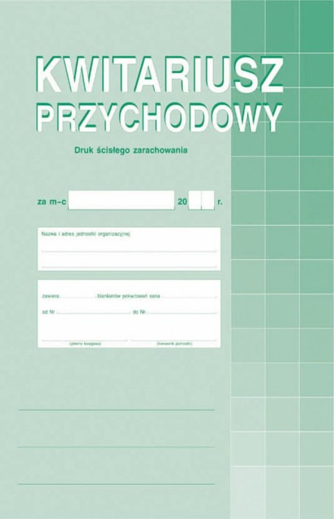 Michalczyk i Prokop Druk offsetowy Michalczyk i Prokop Kwitariusz przychodowy A4 A4 30k. (400-1)