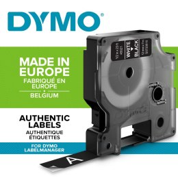 Dymo Taśma Dymo D1 12mm x 7m czarna/biały nadruk