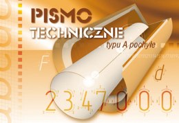 Kreska Blok do pisma technicznego Kreska pismo A pochyłe A4 10k