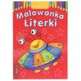 Literka Książeczka edukacyjna Malowanka - Literki część 5 Literka