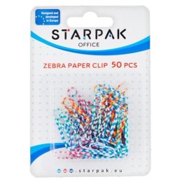 Starpak Spinacz okrągły Starpak Office zebra 50 szt (149879)