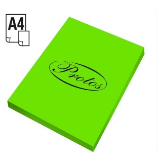 Protos Papier kolorowy Protos fluo A4 zielony 75g