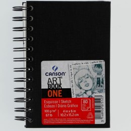 Canson Blok artystyczny Canson Szkicownik ARTBOOK ONE A6 100g 80k (400039210 400110290)