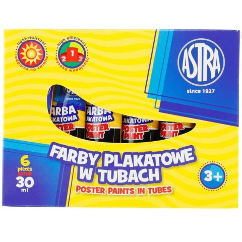 Astra Farby plakatowe Astra kolor: czarny 30ml 1 kolor.