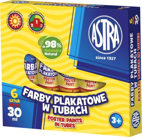 Astra Farby plakatowe Astra kolor: czarny 30ml 1 kolor.