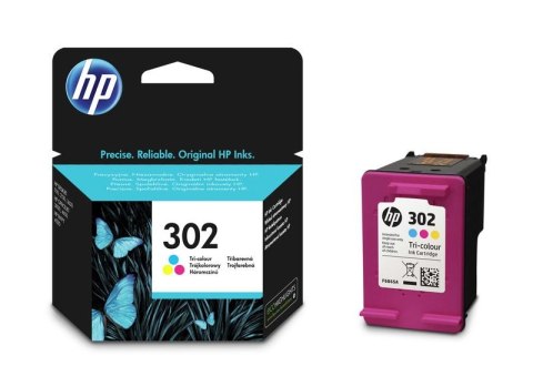 Hp Tusz (cartridge) oryginalny Hp F6U65AE trójkolor 4ml (302)