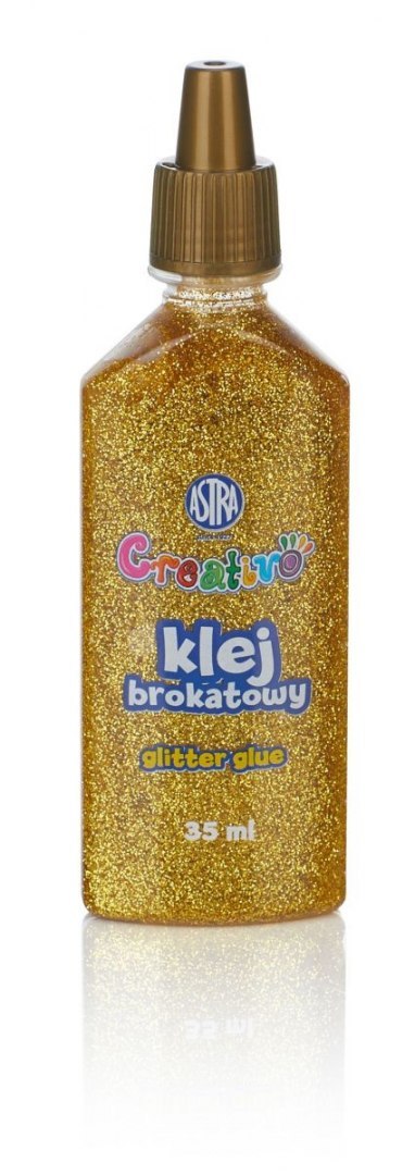 Astra Creativo Klej w tubie Astra Creativo brokatowy złoty srebrny 35ml (332118001)