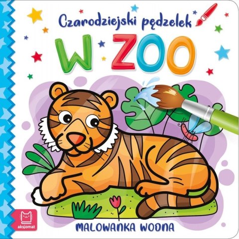 Aksjomat Książeczka edukacyjna Aksjomat Czarodziejski pędzelek. W zoo... Malowanka wodna