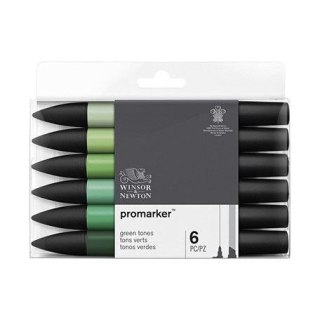 Winsor Marker specjalistyczny Winsor Zestaw 6szt green tones, mix (0290158)