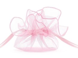 Partydeco Organza Partydeco Woreczki z organzy, różowy, 25cm, 10 szt. różowa (WRG6-081-10)