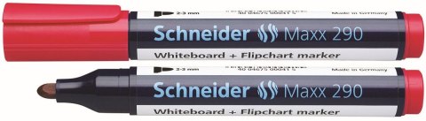 Schneider Marker suchościeralny Schneider Maxx 290, czerwony 2,0-3,0mm okrągła końcówka (SR129002)