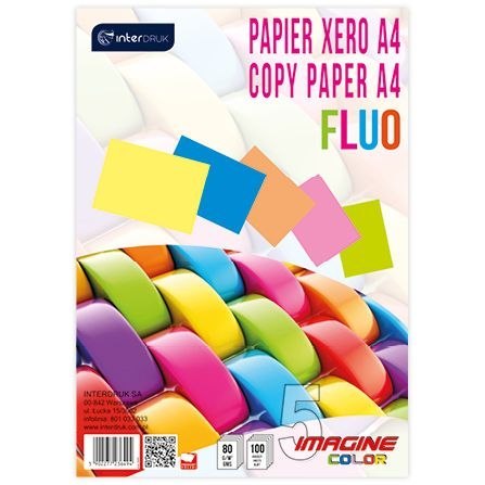 Interdruk Papier kolorowy Interdruk A4 mix (PAKSA4FLUO)