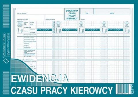 Michalczyk i Prokop Druk offsetowy Michalczyk i Prokop Ewidencja czasu pracy kierowcy A4 40k. (817-1)