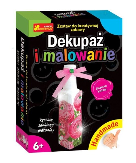 Ranok Creative Akcesoria do decoupagu Ranok Creative DEKUPAŻ I MALOWANIE RÓŻÓWE KWIATY (22126)