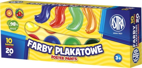 Astra Farby plakatowe Astra kolor: mix 20ml 10 kolor. (301115004)