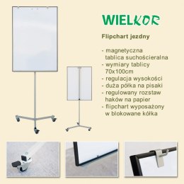 Wielkor Tablica flipchart Wielkor jezdny [mm:] 700x1000