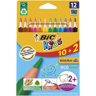 Bic Kids Kredki ołówkowe Bic Kids Ecolutions Evolution Triangle 12 kol 12 kol. (887146)