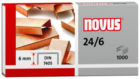 Novus Zszywki 24/6 Novus miedzianowe 24/6 1000 szt (040-0206)