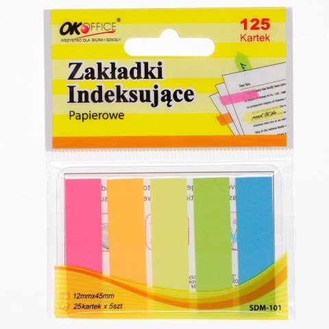 Okoffice Zakładki indeksujące Okoffice 125k [mm:] 12x45 (SDM-101)