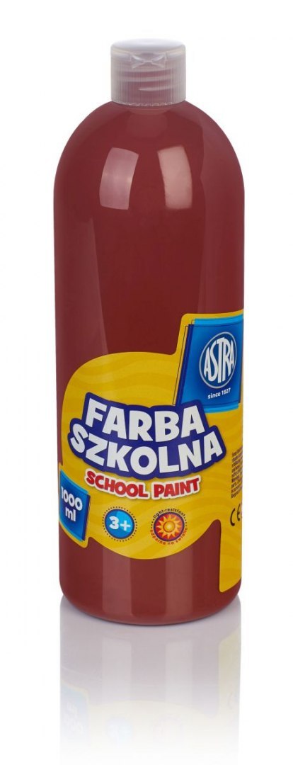 Astra Farby plakatowe Astra szkolne kolor: brązowy 1000ml 1 kolor.