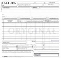 Stolgraf Druk samokopiujący Stolgraf faktura 2/3 A4 (1+1) uniwersalna 2/3 A4 100k. (F19)