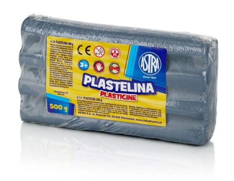 Astra Plastelina Astra 1 kol. srebrna 500g