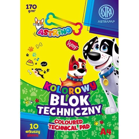 Artpack Blok techniczny Artpack ASTRINO A4 mix 170g 10k (106021014)