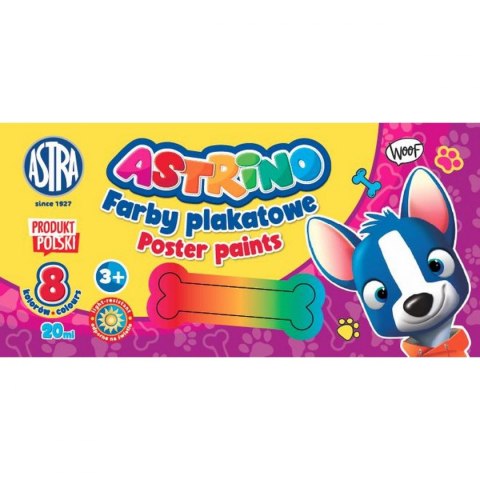 Astra Farby plakatowe Astra kolor: mix 20ml 8 kolor. (301221002)