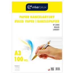 Interdruk Papier kancelaryjny Interdruk A3 linia [mm:] 297x420 (PAKA100L)