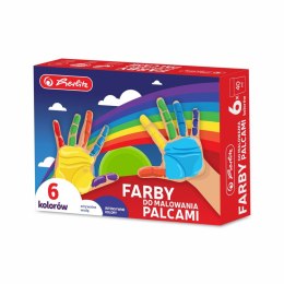 Herlitz Farba do malowania palcami Herlitz 40ml 6 kolor. (9575648)