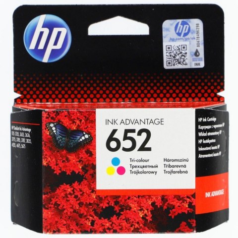 Hp Tusz (cartridge) oryginalny Hp DeskJet Ink Advantage HP 652 652 CMY (F6V24AE)