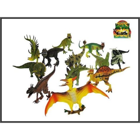 Hipo Figurka Hipo Dinozaur Dinozaury 12-rodzajów 20cm (HHB06)