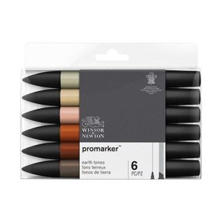 Winsor Marker specjalistyczny Winsor Zestaw 6szt earth tones (0290160)