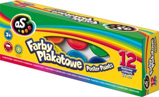 As Farby plakatowe As kolor: mix 20ml 12 kolor.