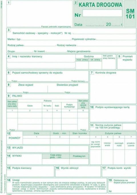 Michalczyk i Prokop Druk offsetowy Michalczyk i Prokop Karta drogowa ? sam. osob. A5 A5 80k. (802-3)