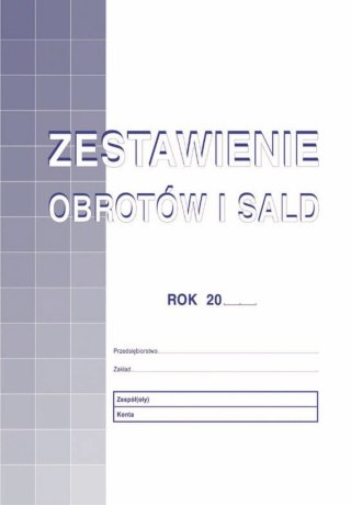 Michalczyk i Prokop Druk offsetowy Michalczyk i Prokop O pap. Zestawienie obrotów i sald A4 8k. (425-1)