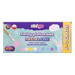 Strigo Farby plakatowe Strigo LENKA kolor: mix 20ml 12 kolor. (SSC147)