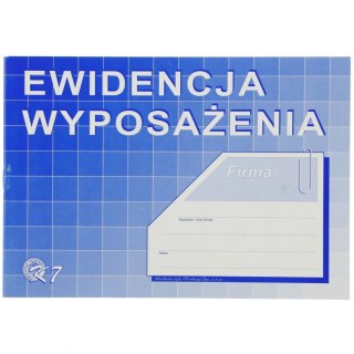 Michalczyk i Prokop Druk offsetowy Michalczyk i Prokop Ewidencja wyposażenia A5, A5 32k. (K-7)