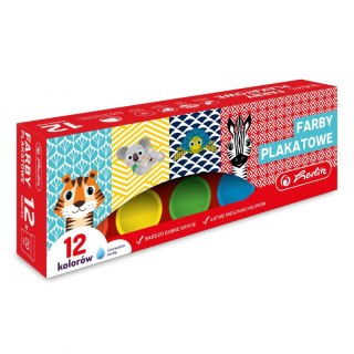 Herlitz Farby plakatowe Herlitz Cute animals kolor: mix 20ml 12 kolor. (9582586)