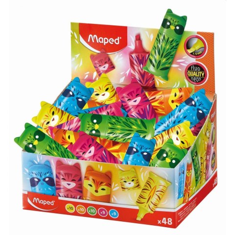 Maped Zakreślacz Maped FLUO PEPS POCKET MINI FRIENDS, mix 1,0-5,0mm (743638)