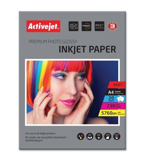 Activejet Papier foto Activejet AP4-230G20 (EXPACJPAP0011)