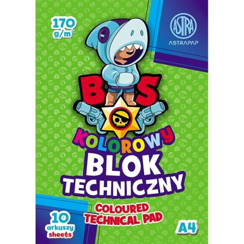 Astrapap Blok techniczny Astrapap BS&UNICORN A4 mix 170g 10k (106020016)