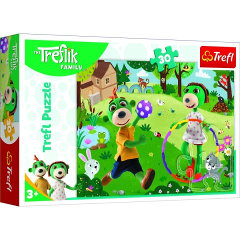 Trefl Puzzle Trefl Aktywny dzień Treflików 30 el. (18287)