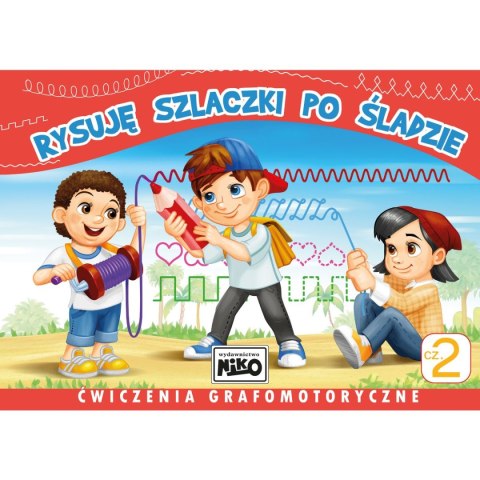 Niko Książeczka edukacyjna Niko Rysuję szlaczki po śladzie. Ćwiczenia grafomotoryczne cz. 2