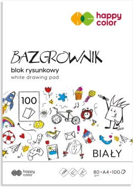 Happy Color Blok rysunkowy Happy Color A4 biały 80g 100k (HA 3708 2030-0B100)