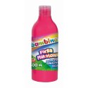 Bambino Farby plakatowe Bambino Bambino w butelce 500 ml kolor: różowy 500ml 1 kolor. (różowa)